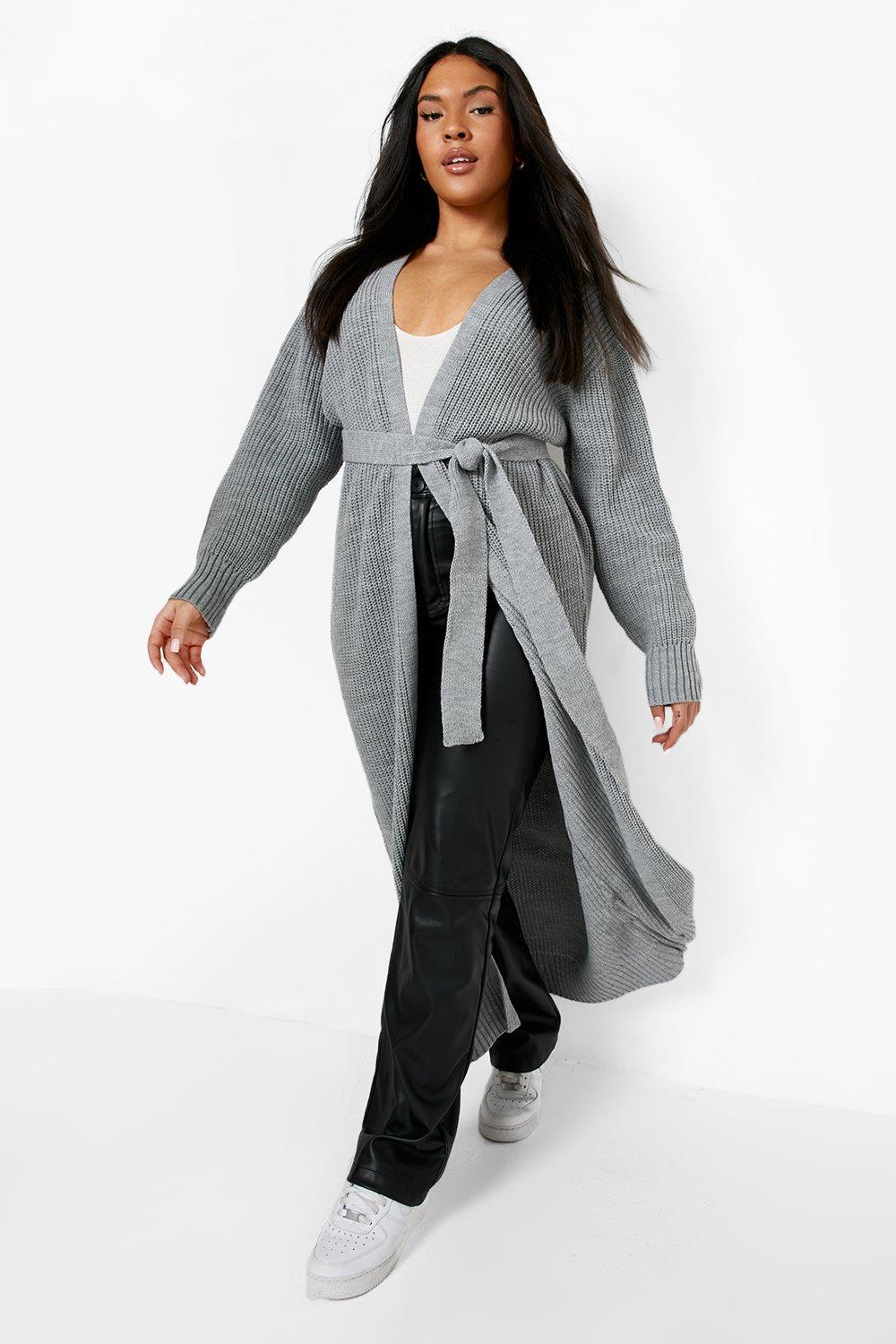 Long cardigan 2024 with tie belt